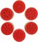 6-Pack Snowflake Floral Wooden Rubber Stamps – Round Winter Craft Stamps for Card Making, Scrapbooking, DIY Holiday Decorations, Wedding Invitations